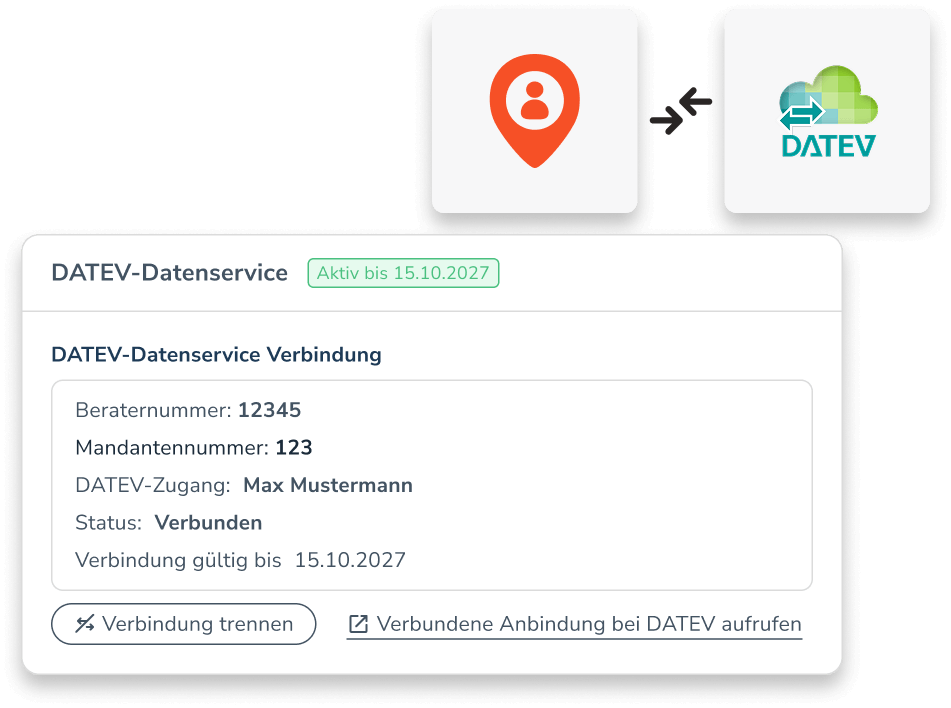 Anbindung zu DATEV-Datenservice