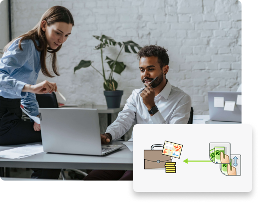 Personen im Büro