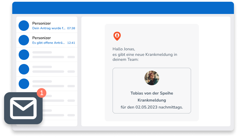 Benachrichtigung per Mail