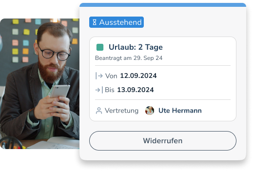 Urlaubsantrag in Personizer