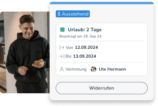 Urlaubsantrag in Personizer