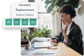vacation planner with replacements