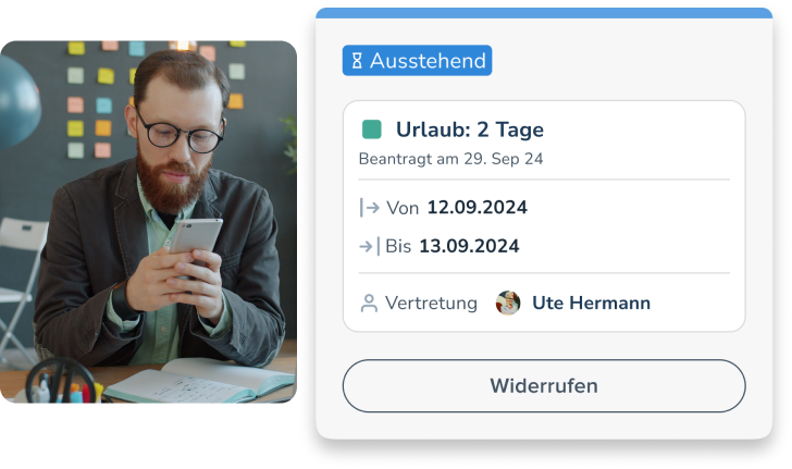 Urlaubsantrag per Handy