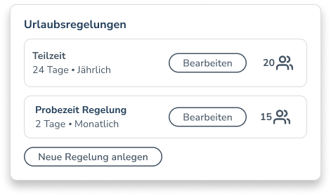 Alternative Urlaubsregelungen