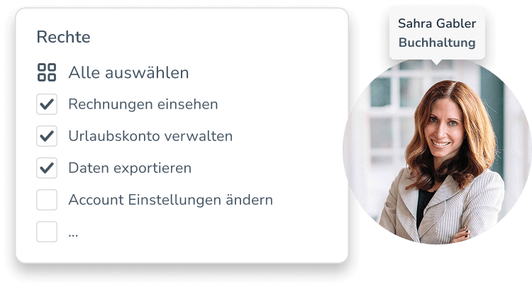 Verwaltung von Rechten und Rollen