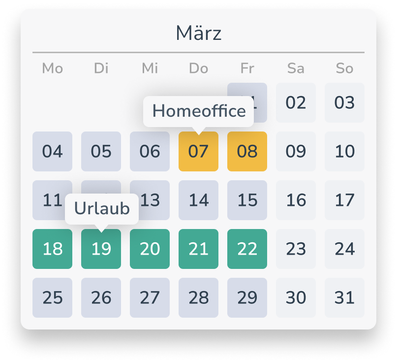 Personizer Calendar