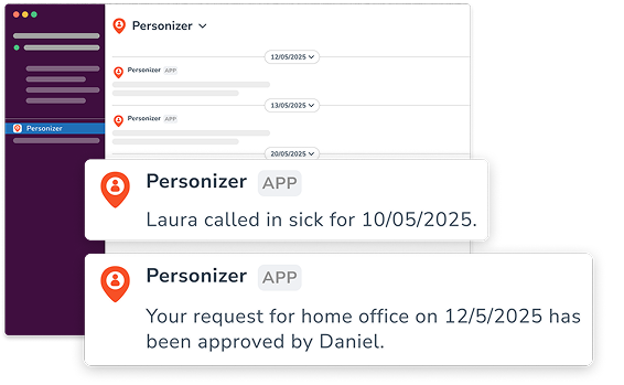 Slack App Screenshot