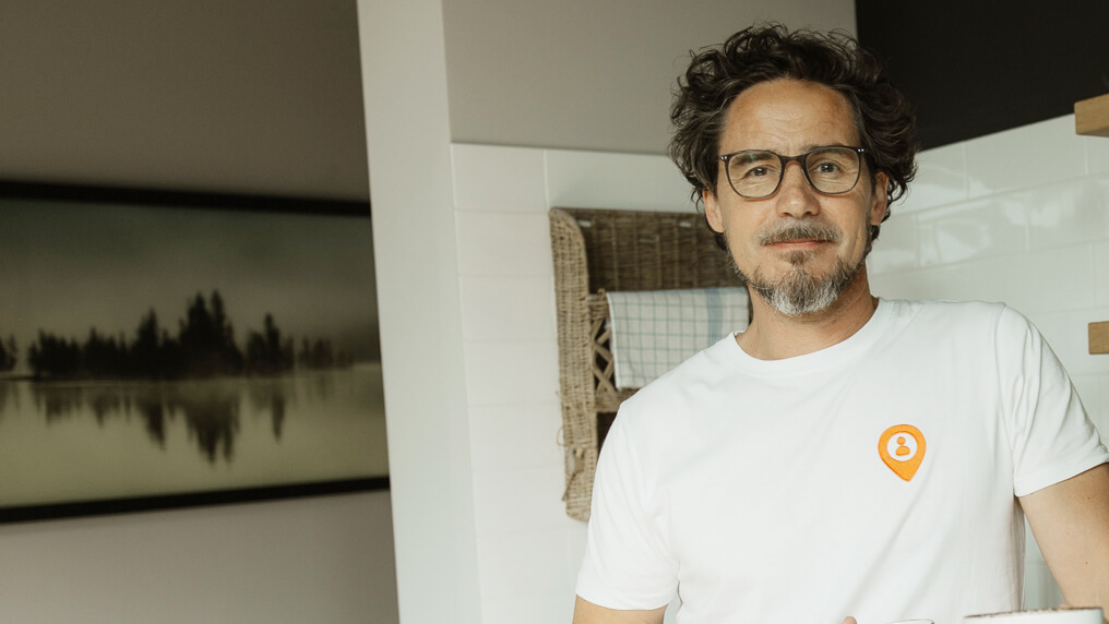 Mitarbeiter in der Kaffeeküche