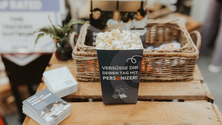 Popcorn auf der Messe