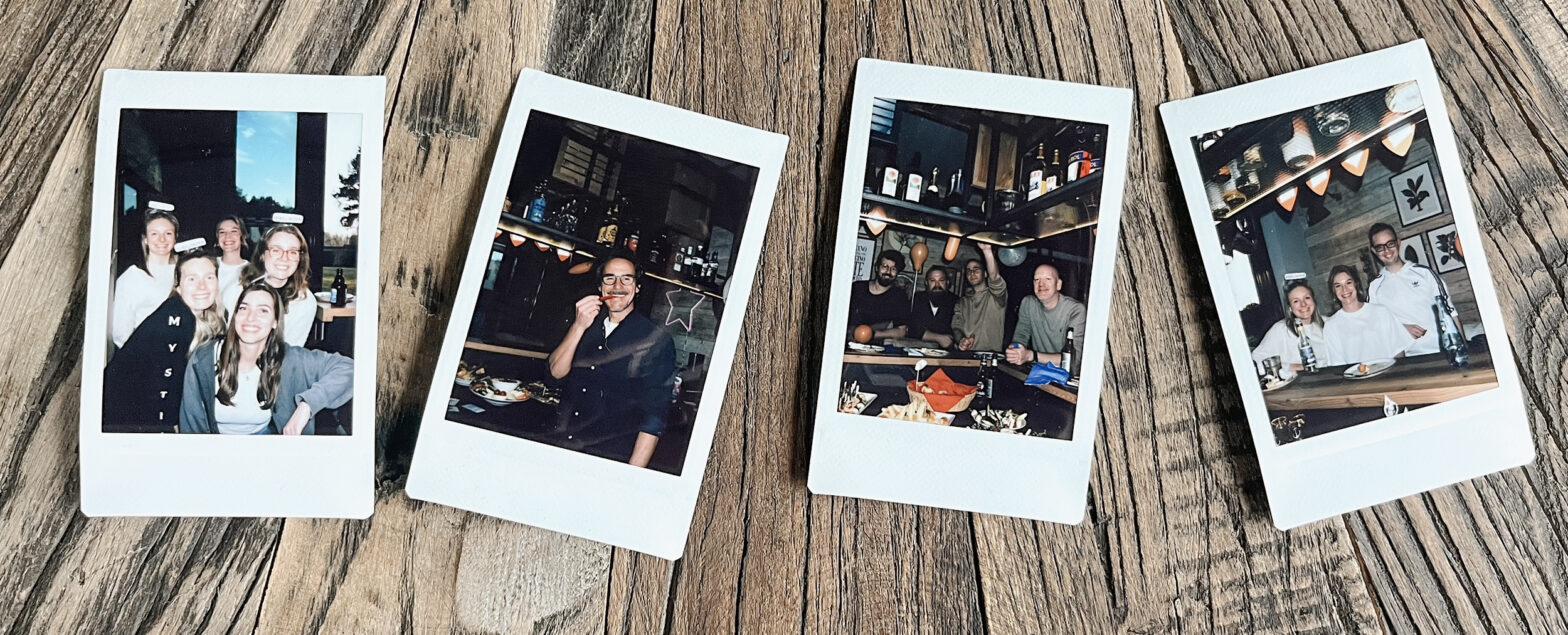 Polaroids Geburtstagsfeier