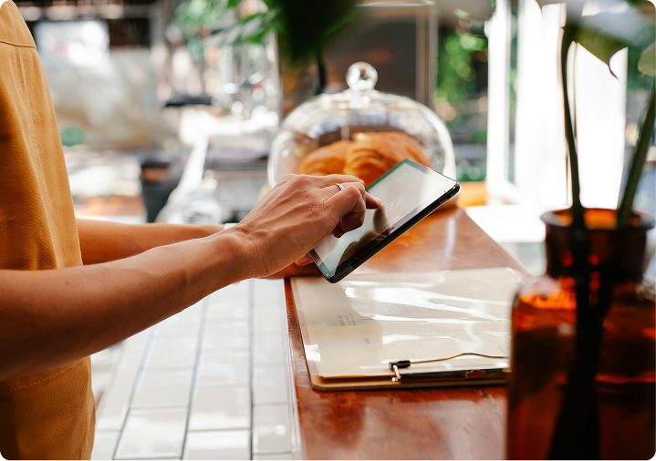 Personalverwaltung im cafe