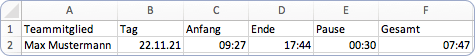 Zeilen Benennung in Excel für mehr Übersichtlichkeit