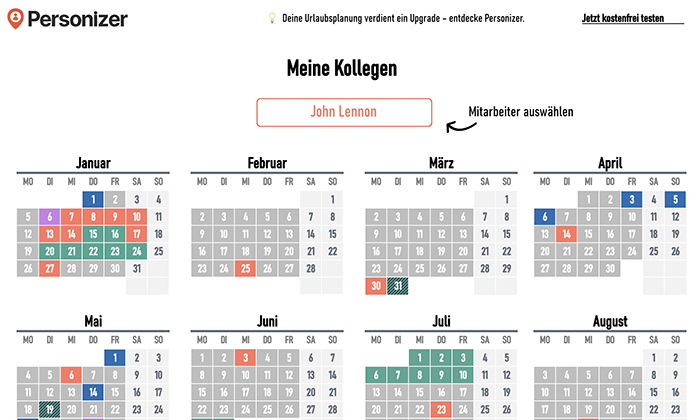 Excel Vorlage Urlaubsplaner