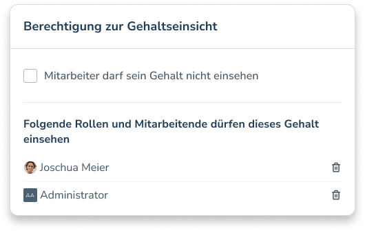 Berechtigung zur Gehaltseinsicht
