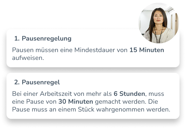 Pausenregelungen in Personizer