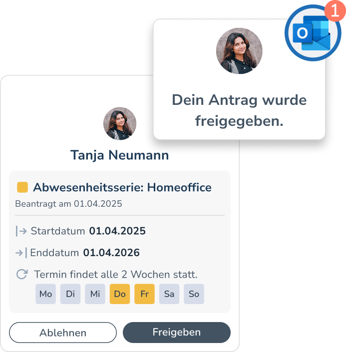 Personizer Genehmigungsprozesse Mobile App (Screenshot)