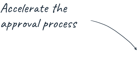 Accelerate the approval process