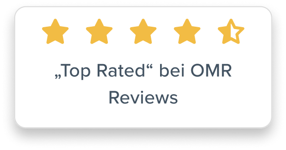 "Top Rated"  Bewertungen bei den Online Marketing Rockstars OMR 