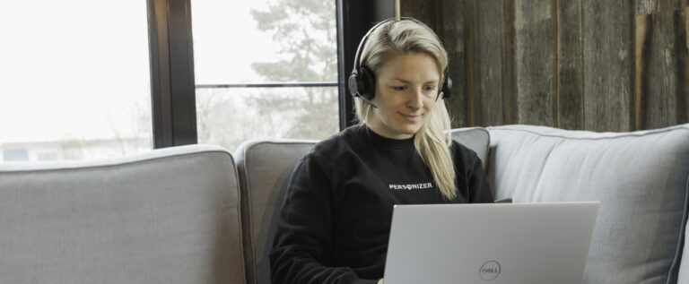 Person im Homeoffice