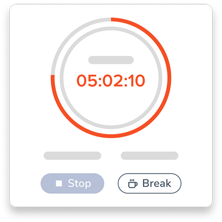 Time tracking widget