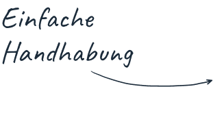 Einfache Handhabung