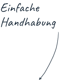 Einfache Handhabung