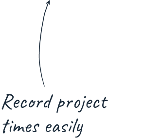Record project times easily
