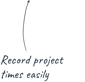 Record project times easily