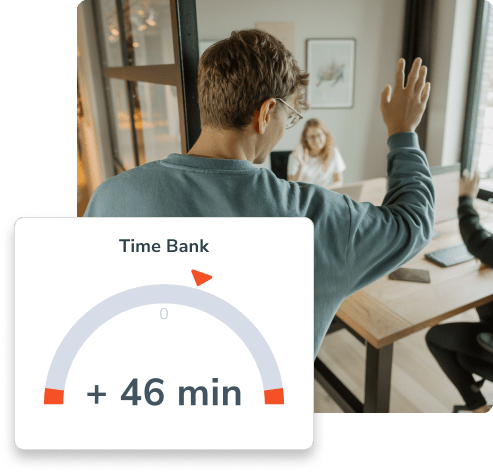 Time bank for over and minus hours