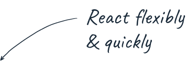 React flexibly and quickly